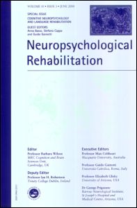 Cognitive Neuropsychology and Language Rehabilitation: A Special Issue of <i>Neuropsychological Rehabilitation</i>