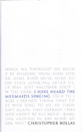 I Have Heard the Mermaids Singing