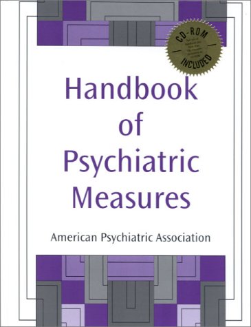 Handbook of Psychiatric Measures