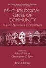 Psychological sense of community: research, applications, and implications: research, applications and implications