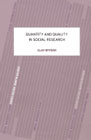 Quantity and quality in social research: 
