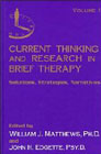 Current thinking and research in brief therapy: Volume 1: Solutions, strategies, narratives