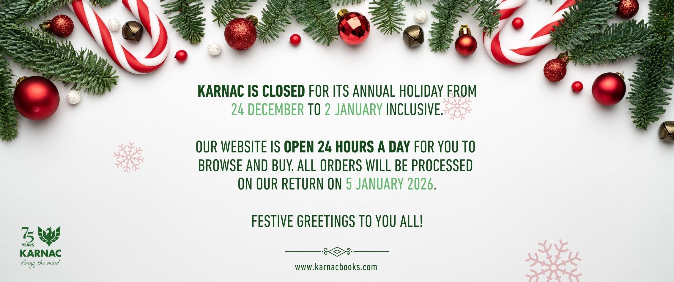 Karnac Books Christmas 2025 Opening