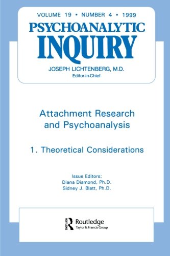 Attachment Research and Psychoanalysis: Part 1: Theoretical Considerations (Psychoanalytic Inquiry)