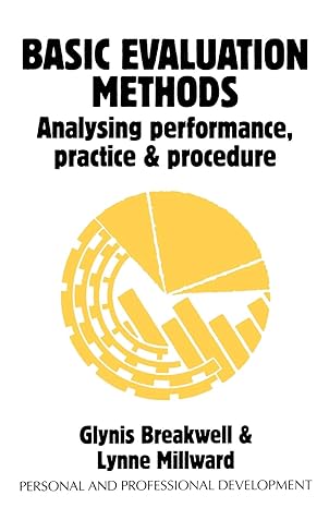 Basic evaluation methods: Analysing performance, practice and procedure