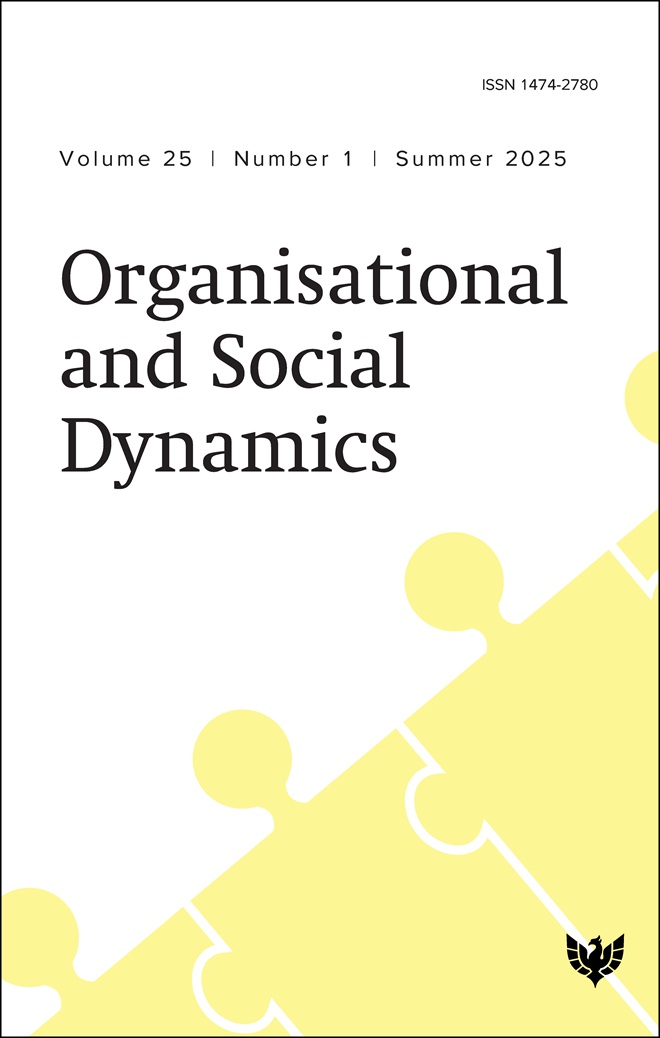 Organisational and Social Dynamics Vol.25 No.1